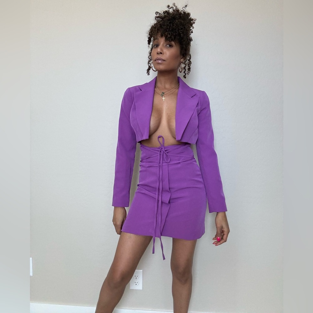 Topshop Cutout Blazer Minidress